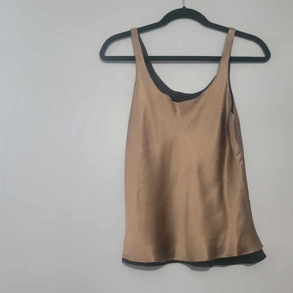 Josie Natori 100% Real Silk Reversible tank top - Picture 3 of 5